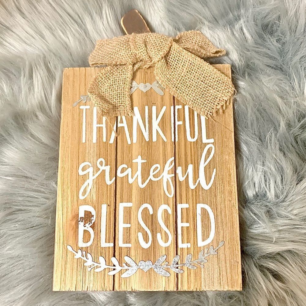 Wooden Square Pumpkin Tabletop Decor